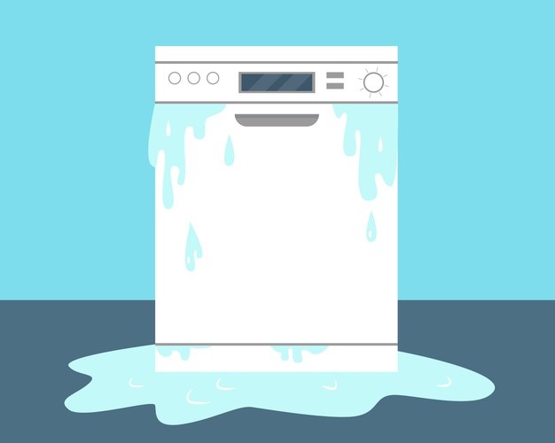 علت نشت آب یا علت آب دادن ماشین ظرفشویی و راهکارهای رفع آن